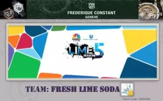 Team: Fresh LIME Soda