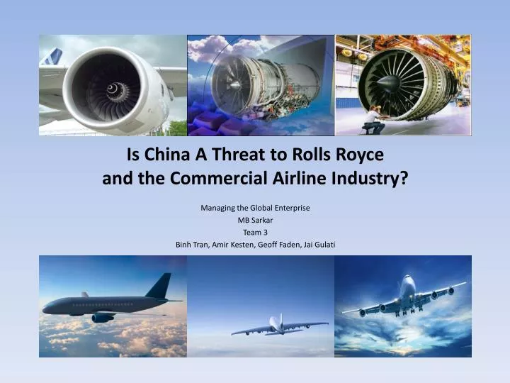 is china a threat to rolls royce and the commercial airline industry