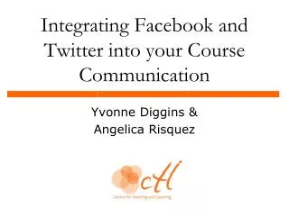 Integrating Facebook and Twitter into your Course Communication