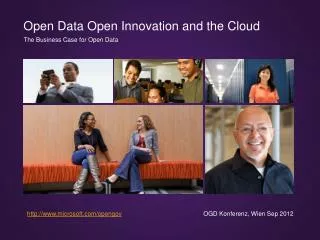 Open Data Open Innovation and the Cloud