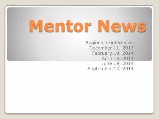 Mentor News