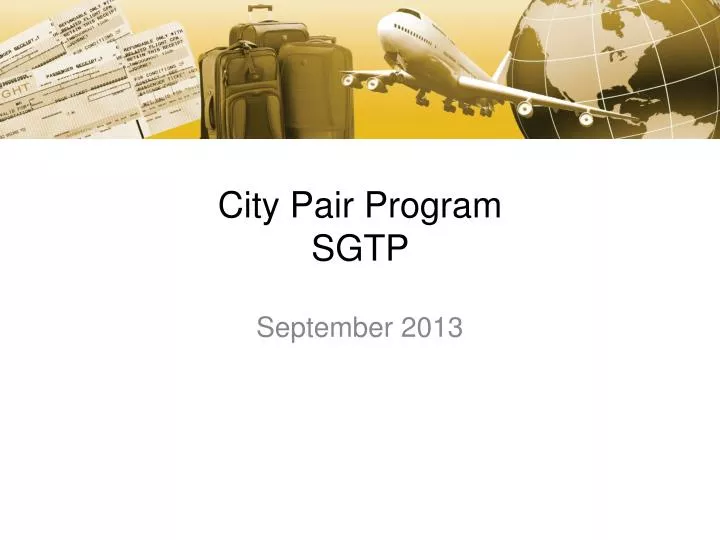 city pair program sgtp