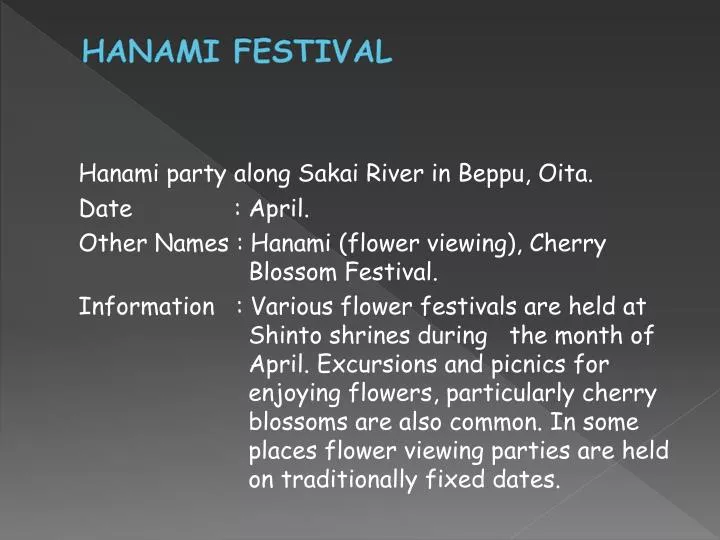 hanami festival
