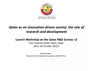 Michael Kahn Research and Innovation Associates, South Africa