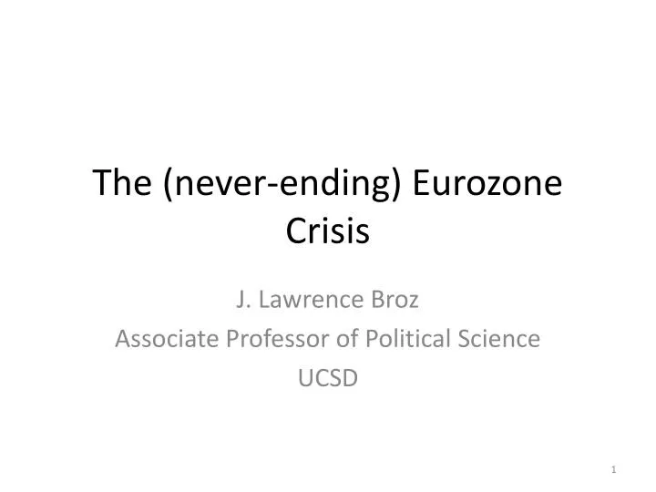 the never ending eurozone crisis