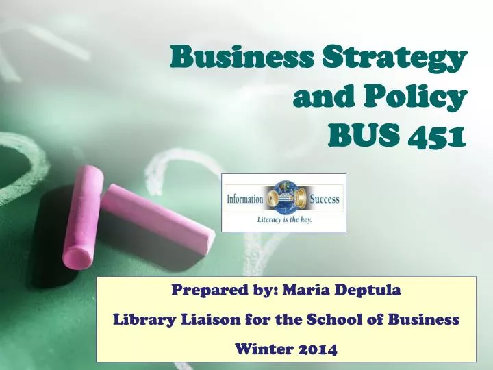 business strategy and policy bus 451