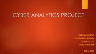 CYBER ANALYTICS PROJECT