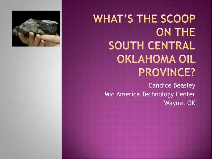 what s the scoop on the south central oklahoma oil province