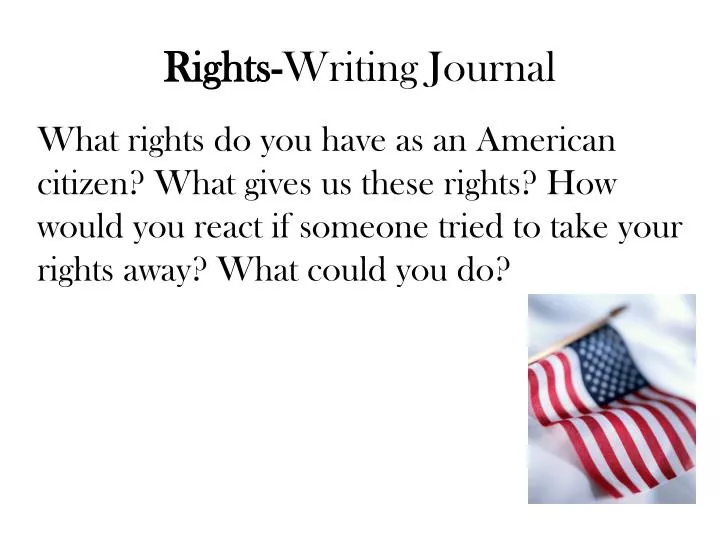 rights writing journal