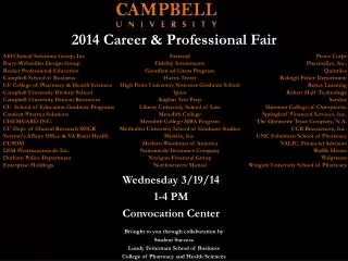 2014 Career &amp; Professional Fair