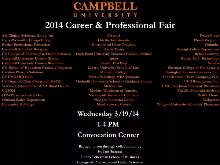 2014 career professional fair