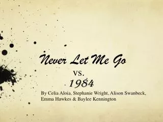 Never Let Me Go 	vs. 1984