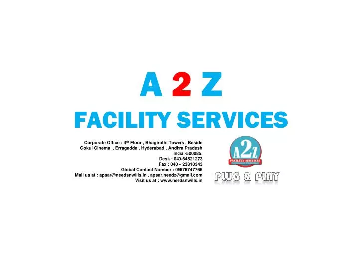 a 2 z facility services