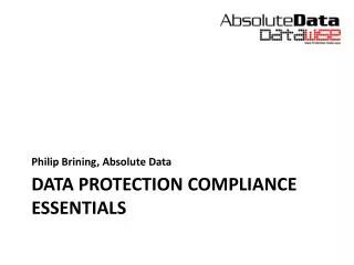 Data Protection Compliance Essentials