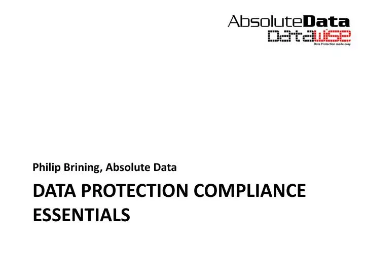 data protection compliance essentials