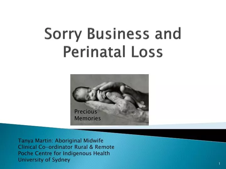 sorry business and perinatal loss