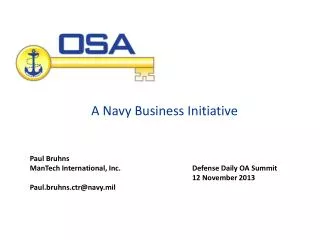 A Navy Business Initiative