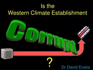Is the Western Climate Establishment
