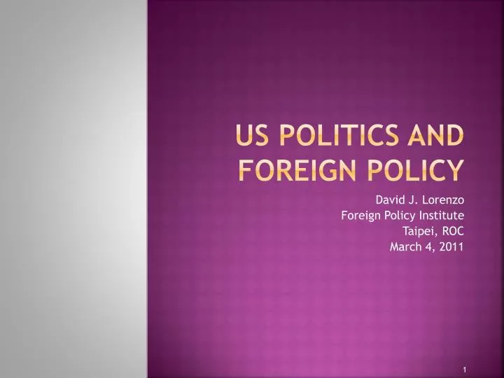 us politics and foreign policy