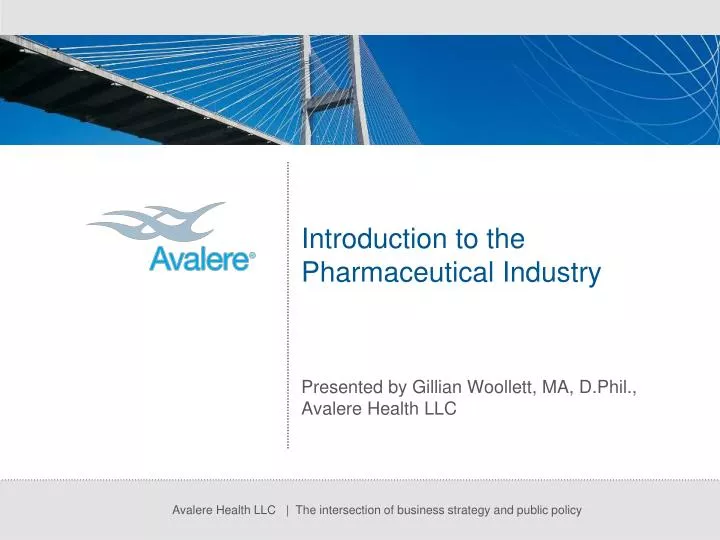 introduction to the pharmaceutical industry