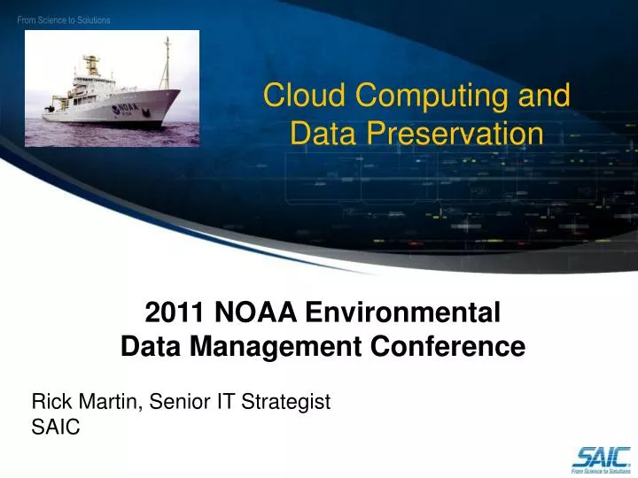 cloud computing and data preservation