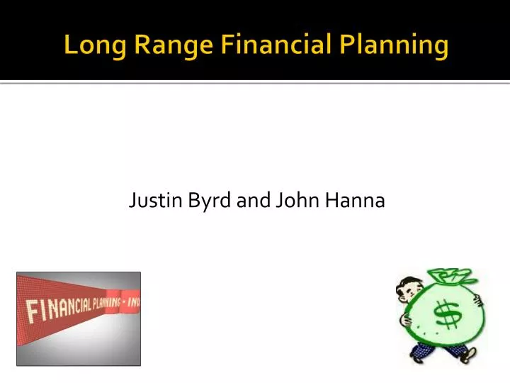 long range financial planning