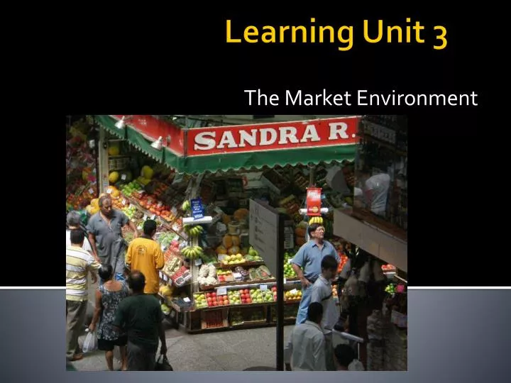 the market environment