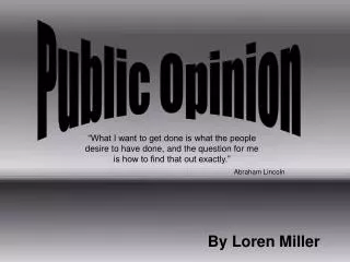 Public Opinion