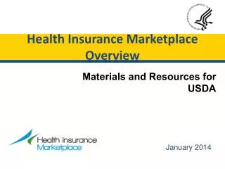 Health Insurance Marketplace Overview