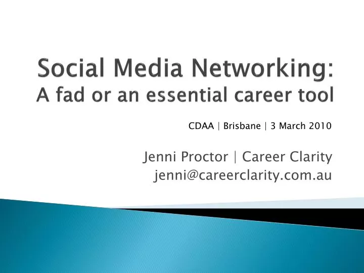 social media networking a fad or an essential career tool