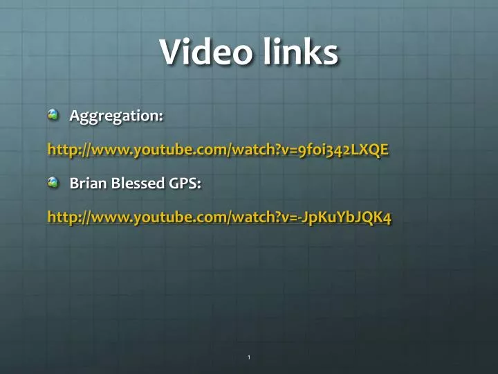 video links