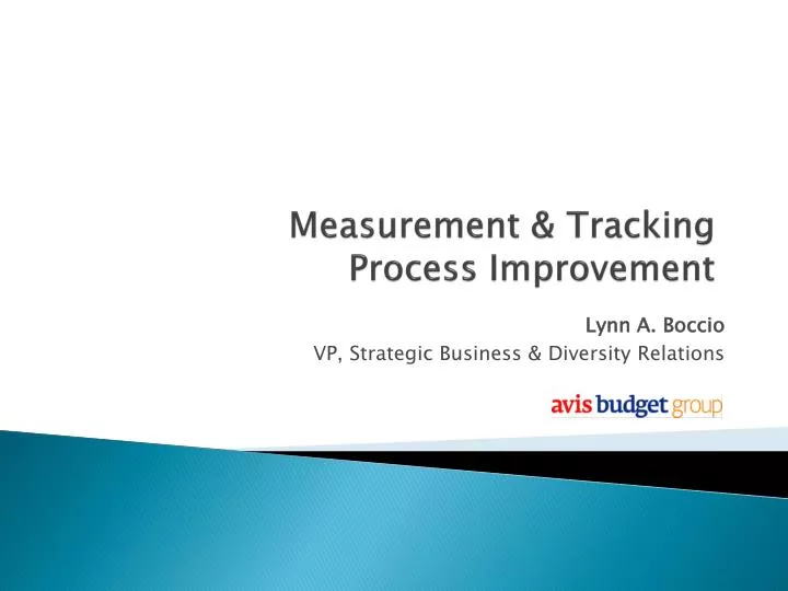 measurement tracking process improvement