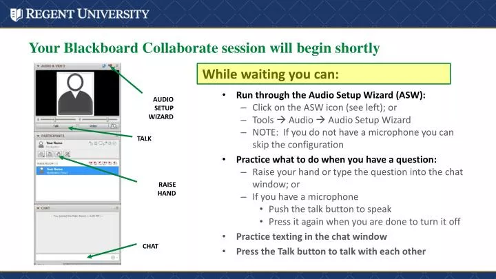 your blackboard collaborate session will begin shortly