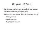 On your Left Side: - slide 1
