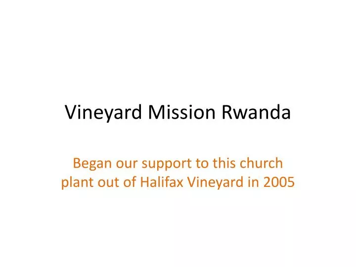 vineyard mission rwanda