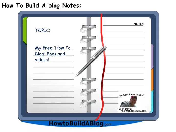 how to build a blog notes