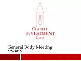 General Body Meeting