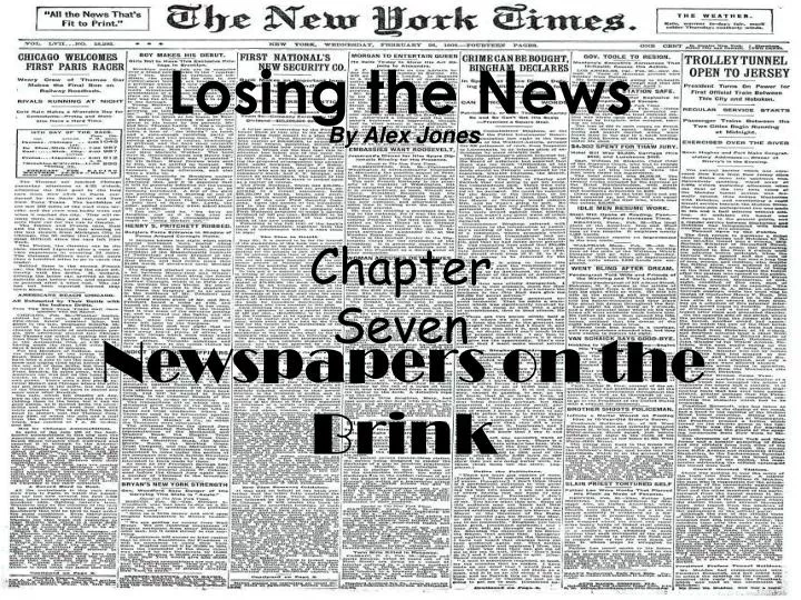 losing the news