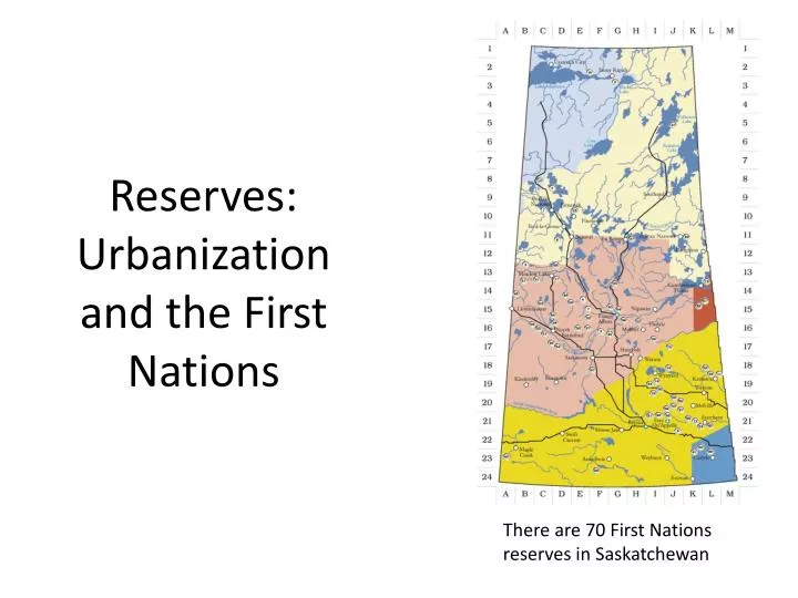 reserves urbanization and the first nations
