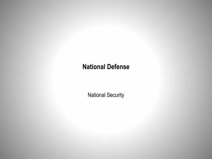 national defense