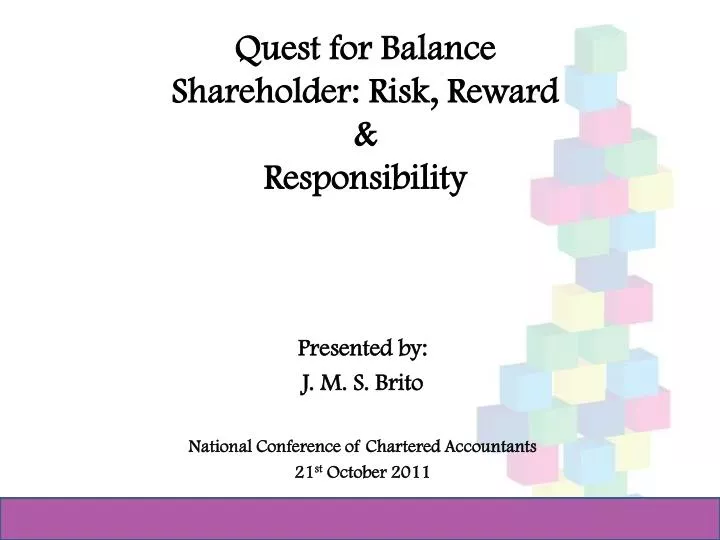 quest for balance shareholder risk reward responsibility