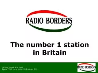 The number 1 station in Britain