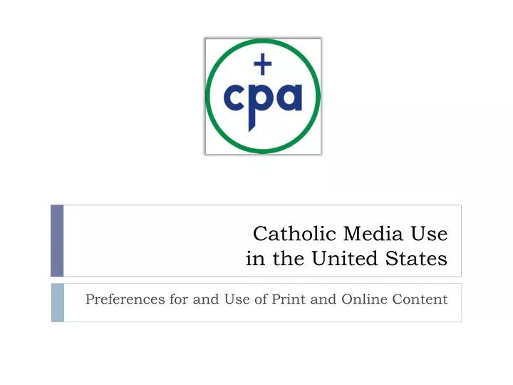 catholic media use in the united states