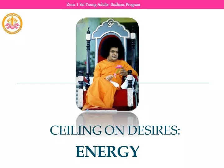 ceiling on desires energy