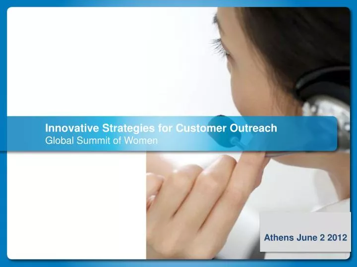 innovative strategies for customer outreach global summit of women