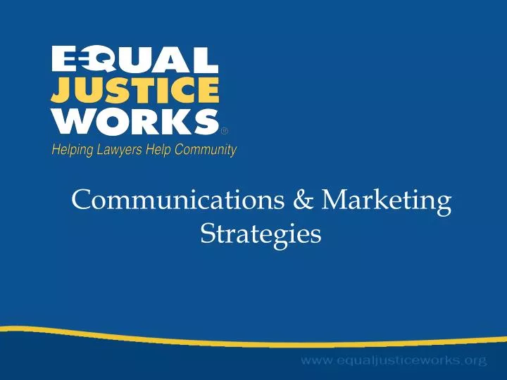 communications marketing strategies