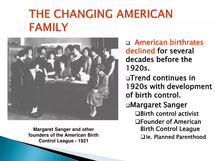 the changing american family