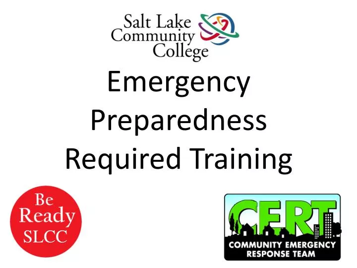 emergency preparedness required training