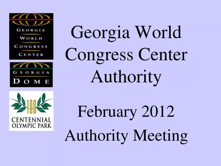 georgia world congress center authority