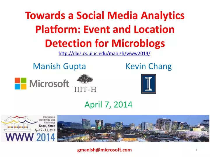 towards a social media analytics platform event and location detection for microblogs